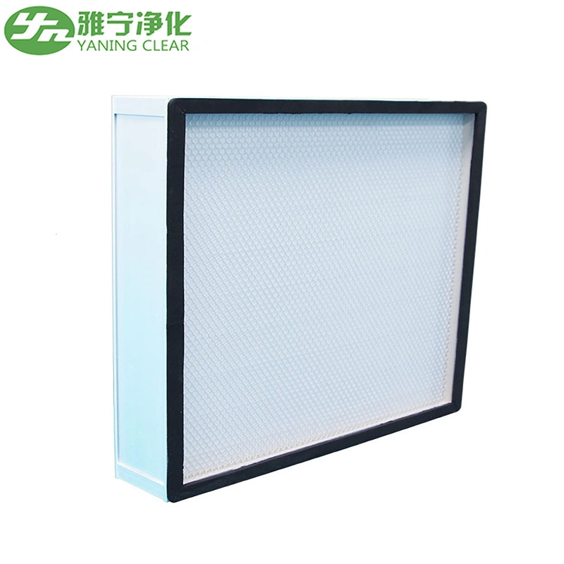 Yaning Certificated Customized Mini-Pleat HEPA Filter for Cleanroom