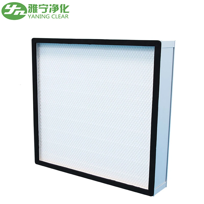 Yaning Certificated Customized Mini-Pleat HEPA Filter for Cleanroom