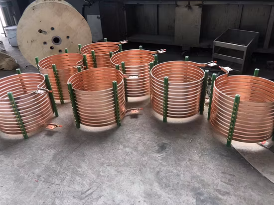 Customized Industrial Electricity Coil Spare Parts Electrical Heating Tempering Vacuum Induction Furnace